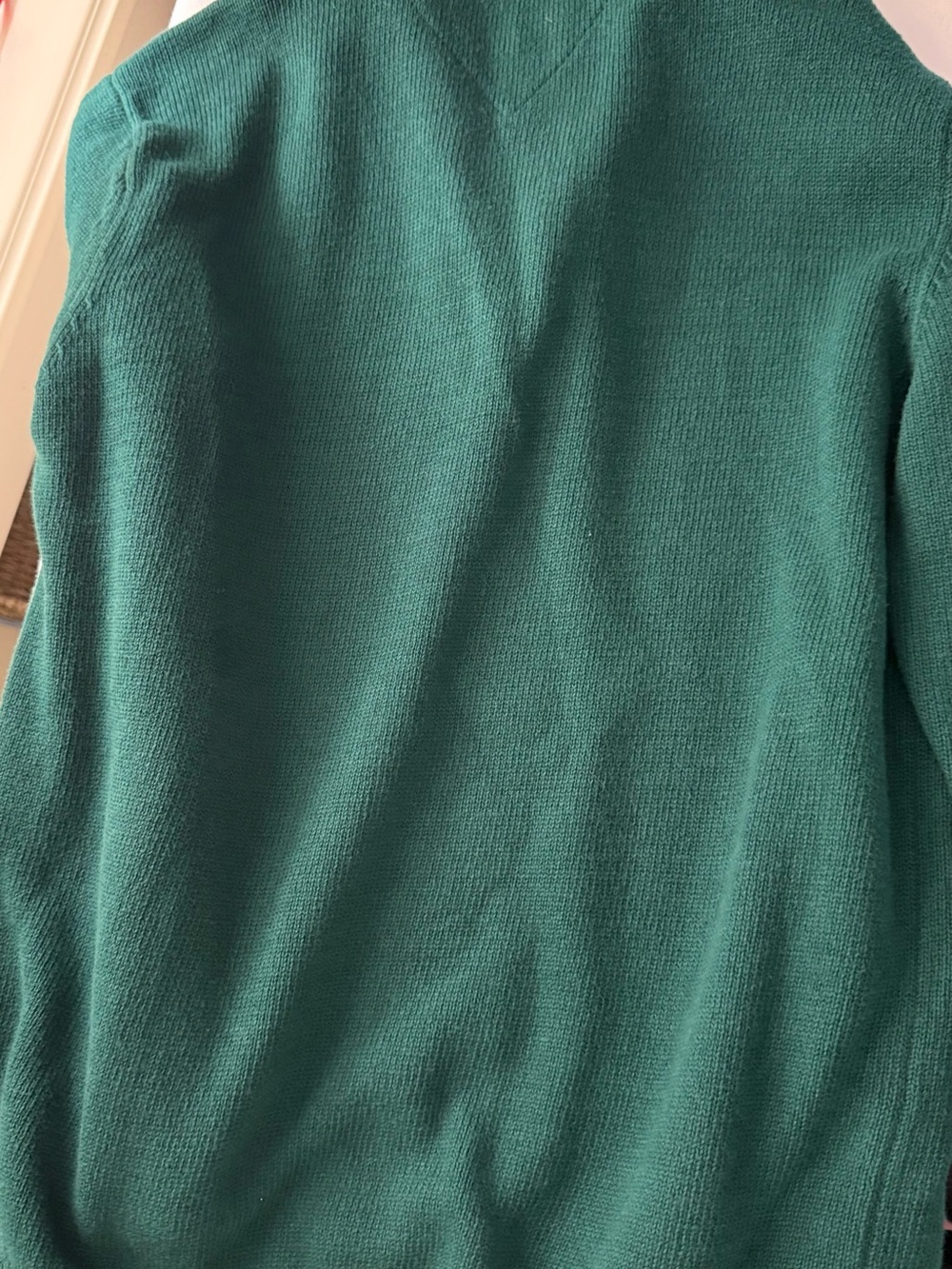 Tommy Hilfiger Men’s Forest Green Zip-Neck Sweater - Picture 4 of 6